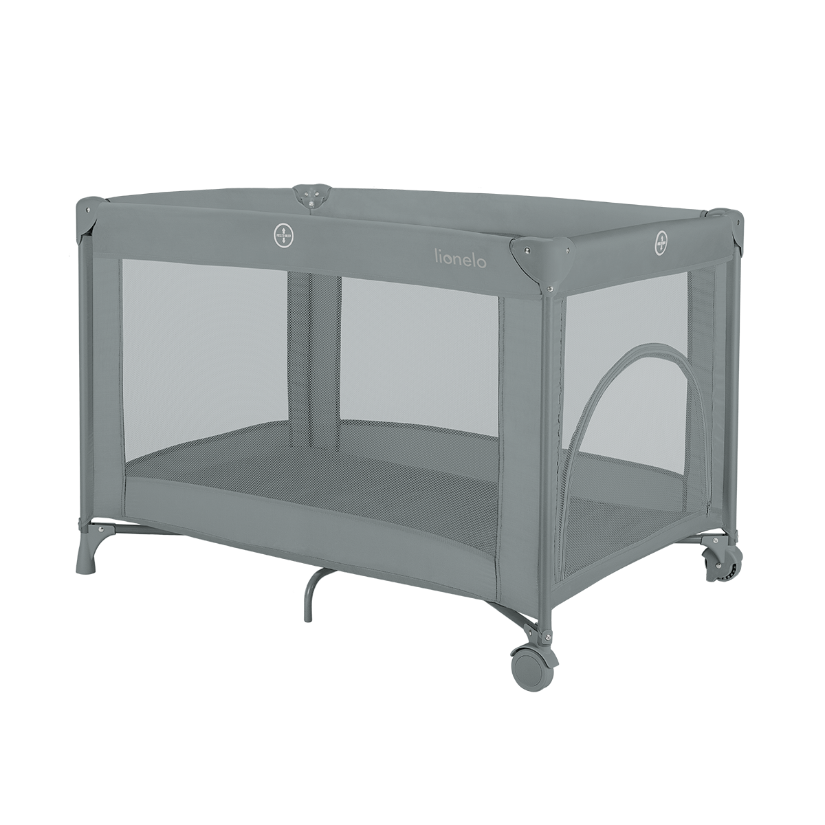 baby cot Lionelo Amelie Grey Concrete