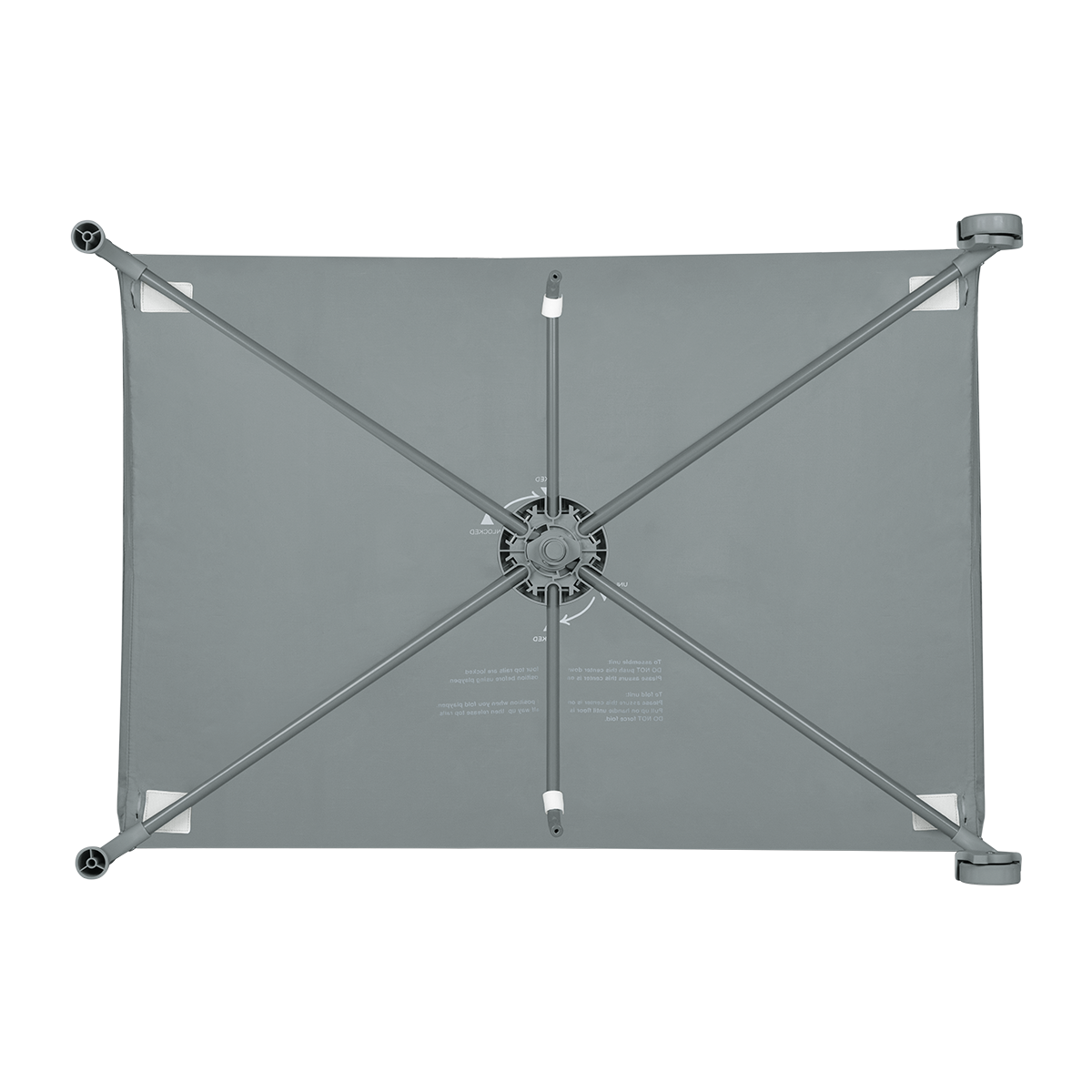 baby cot product view 6 Lionelo Amelie Grey Concrete