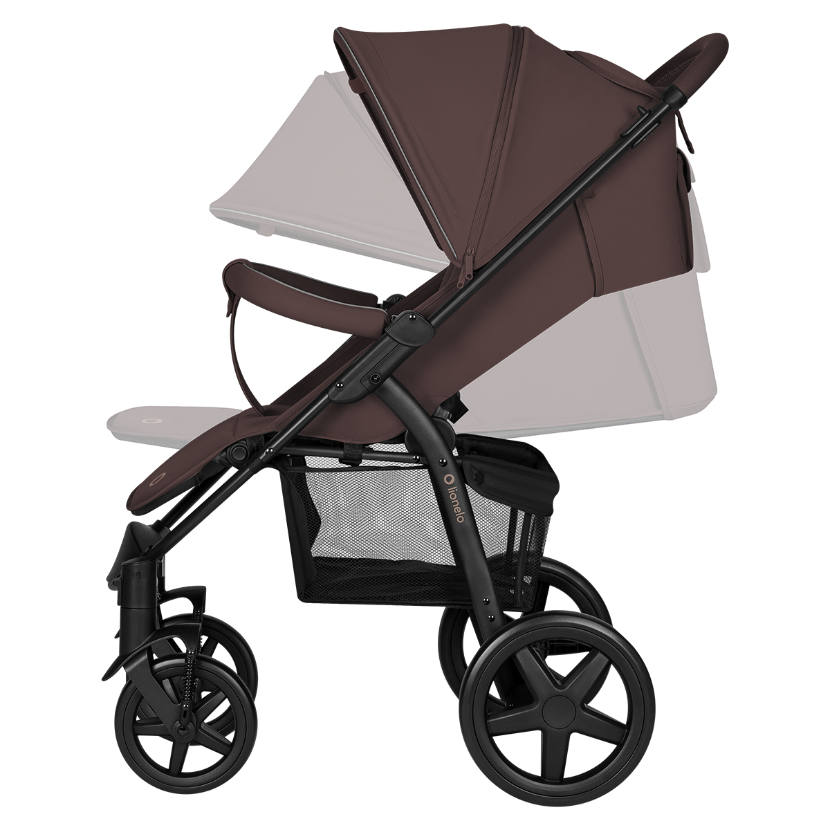 baby stroller product view 3 Lionelo Annet Plus Brown Chocolate