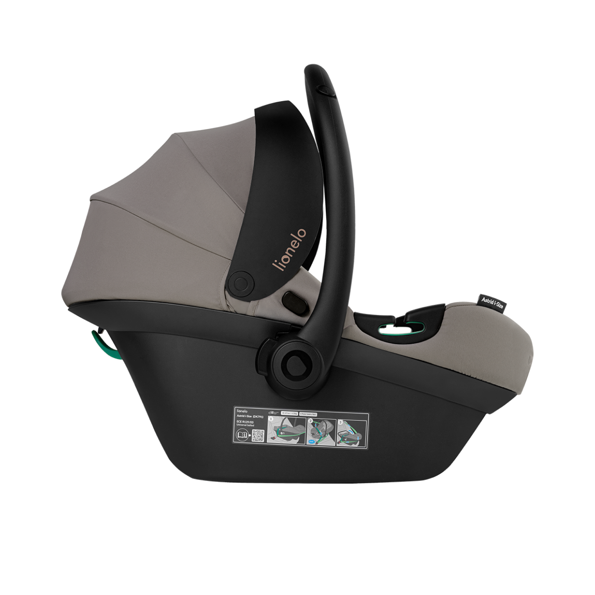 i-Size infant car seat Lionelo Astrid i-Size Beige Taupe