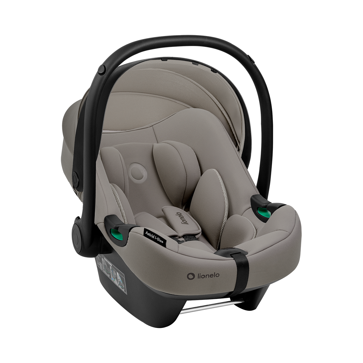 i-Size infant car seat product view 3 Lionelo Astrid i-Size Beige Taupe
