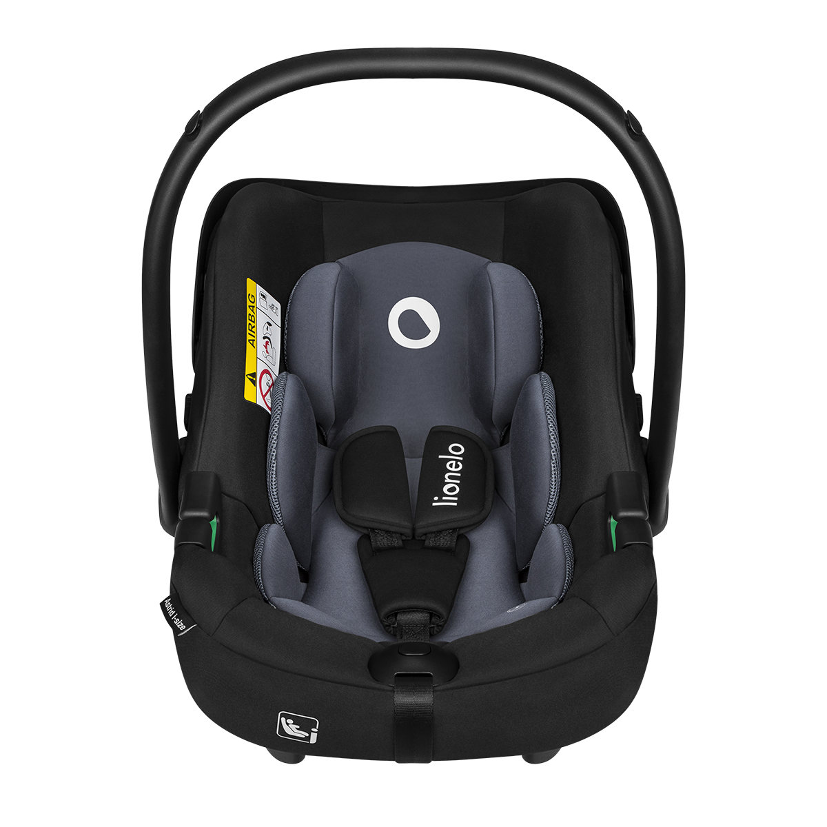 i-Size infant car seat product view 4 Lionelo Astrid i-Size Black Grey