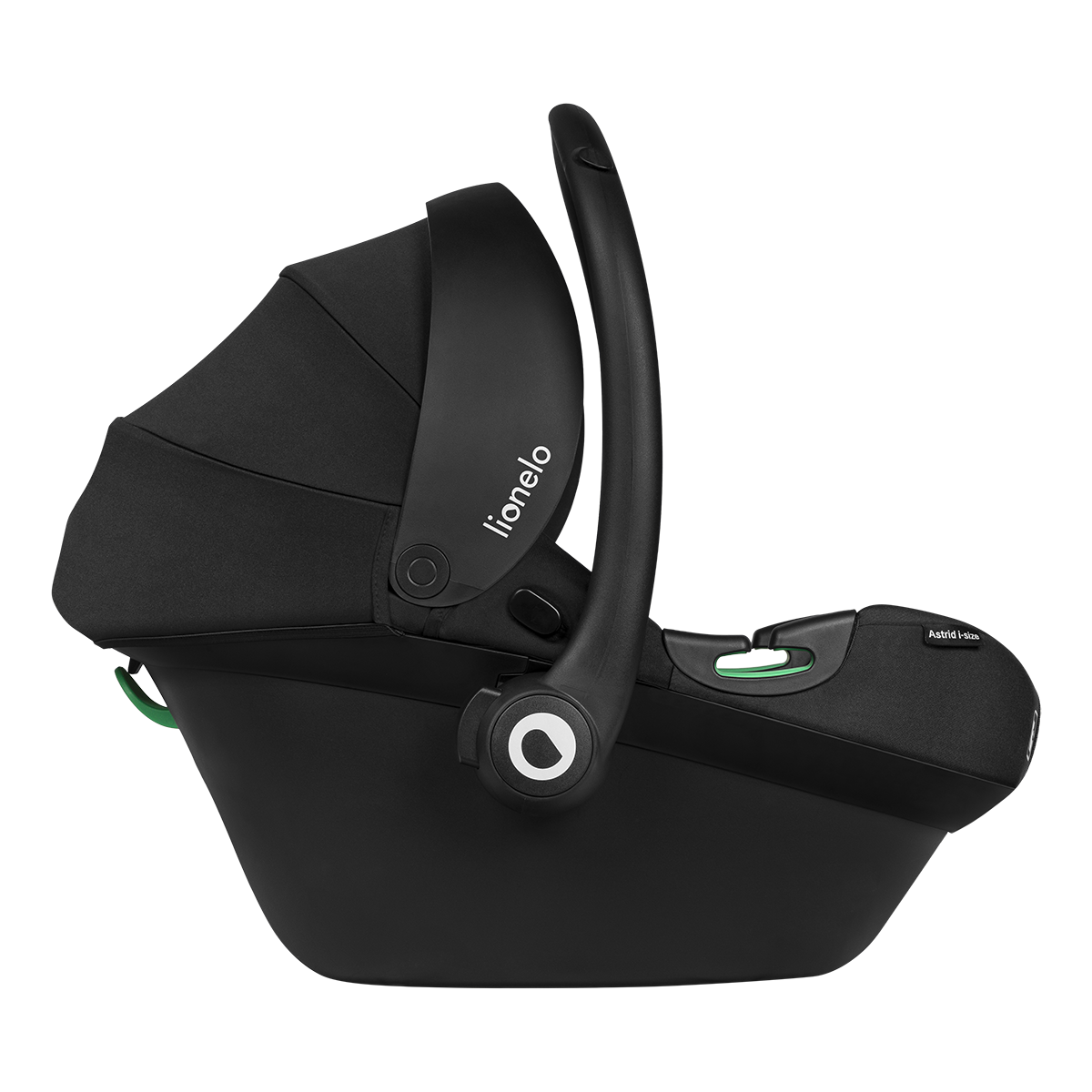 i-Size infant car seat product view 5 Lionelo Astrid i-Size Black Grey