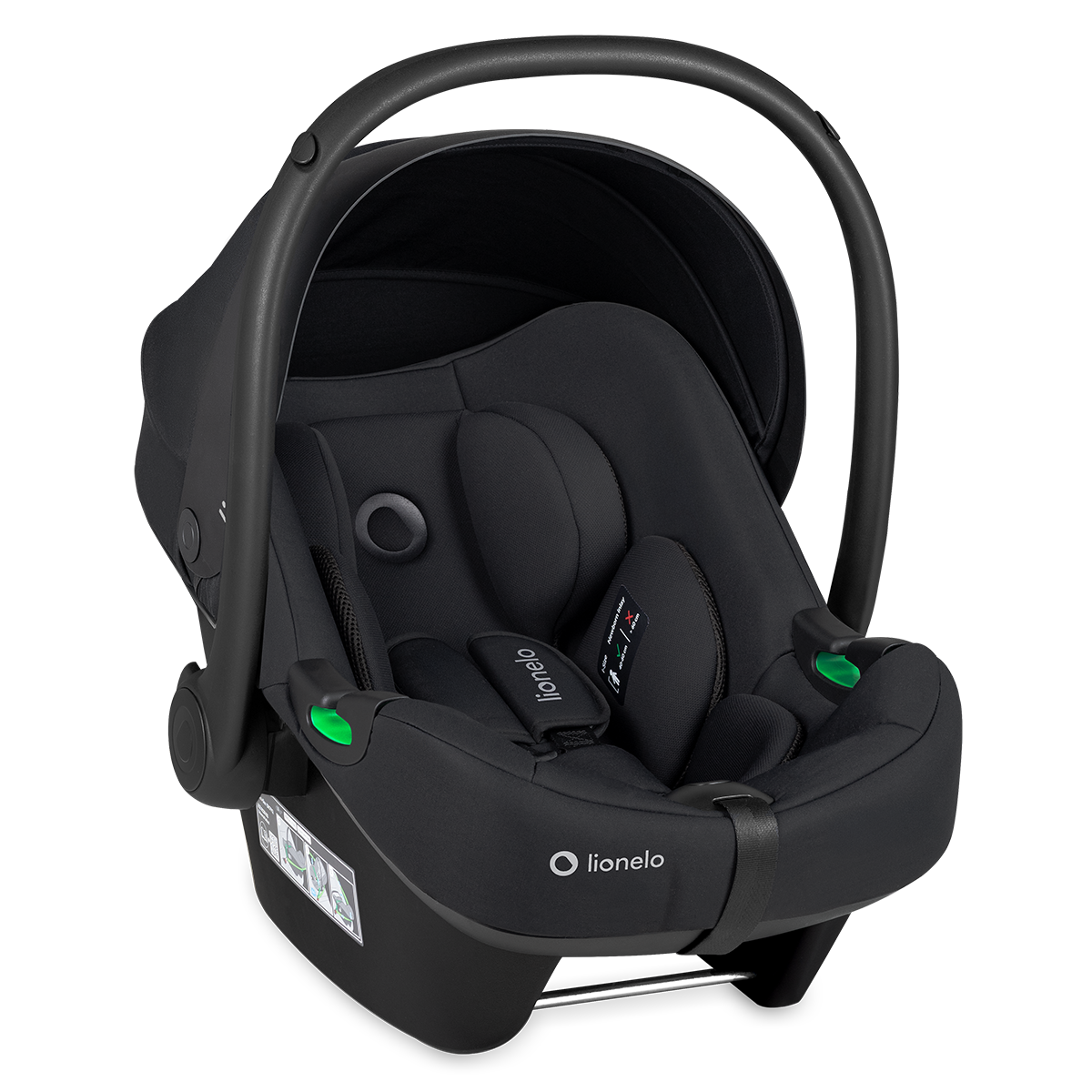 i-Size infant car seat product view 3 Lionelo Astrid i-Size Black Onyx