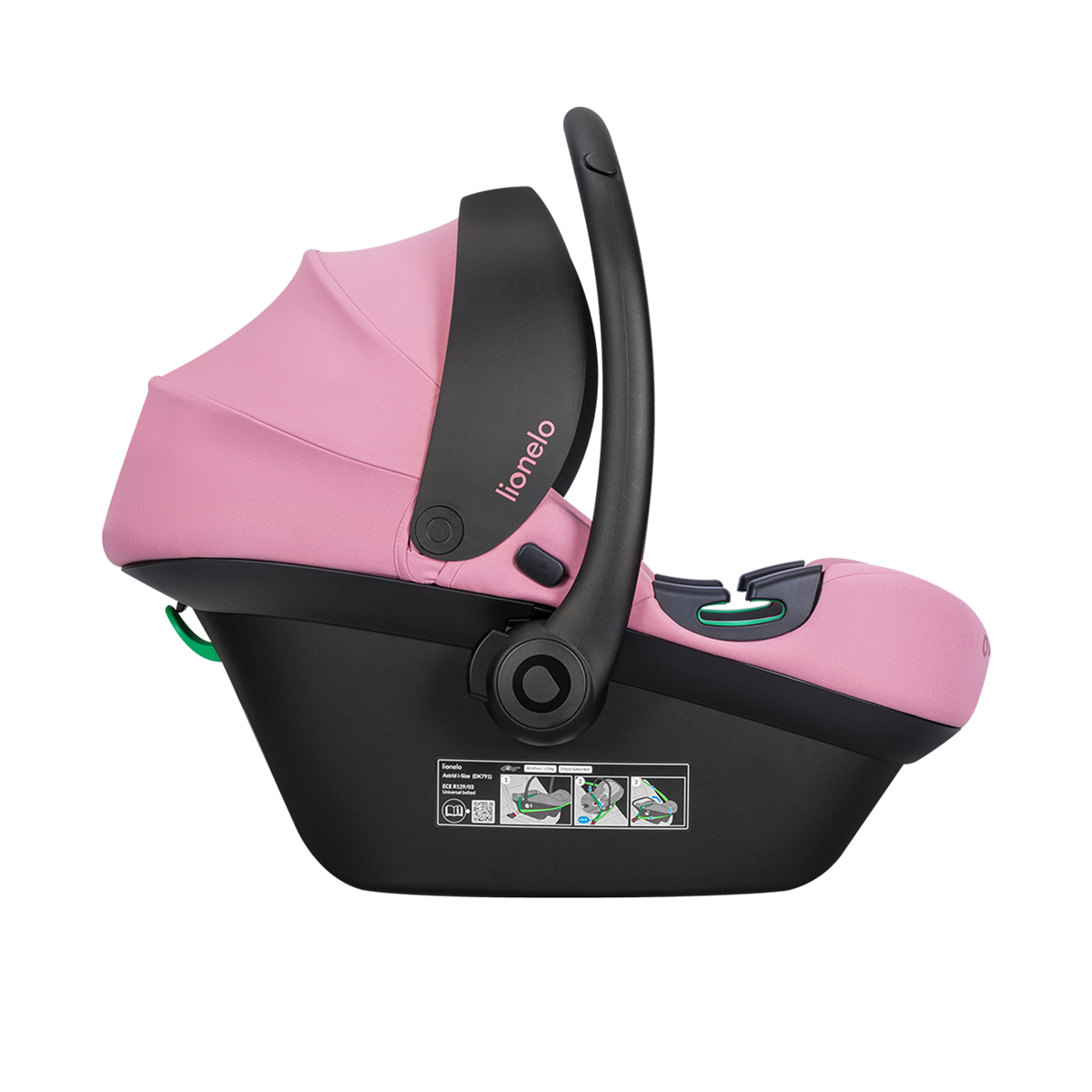 i-Size infant car seat Lionelo Astrid i-Size Pink Coral