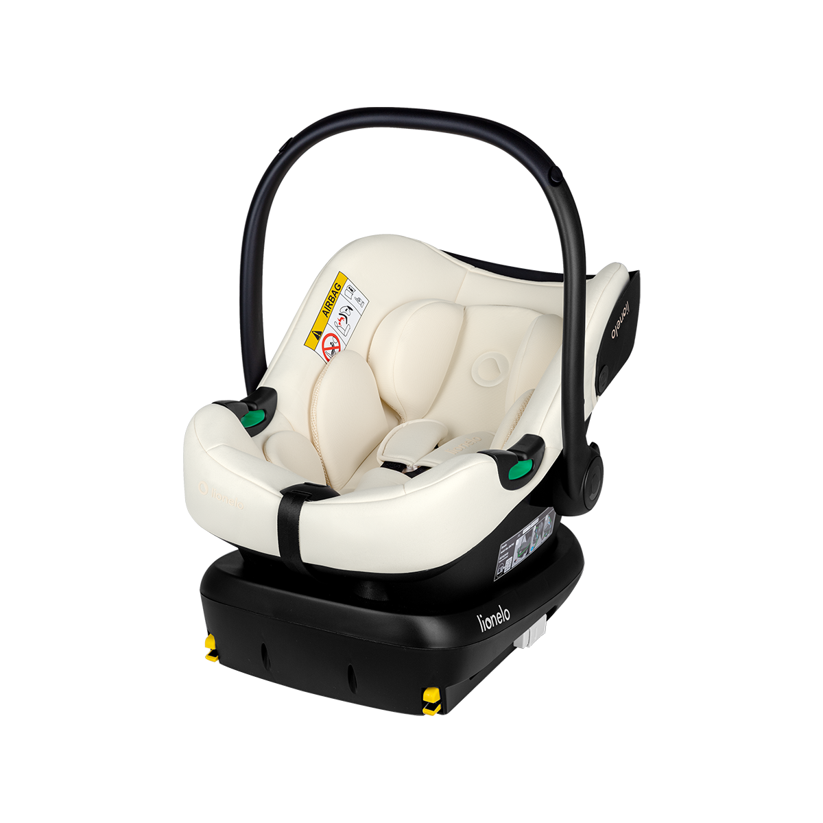 i-Size infant car seat Lionelo Astrid i-Size Set Beige Cream