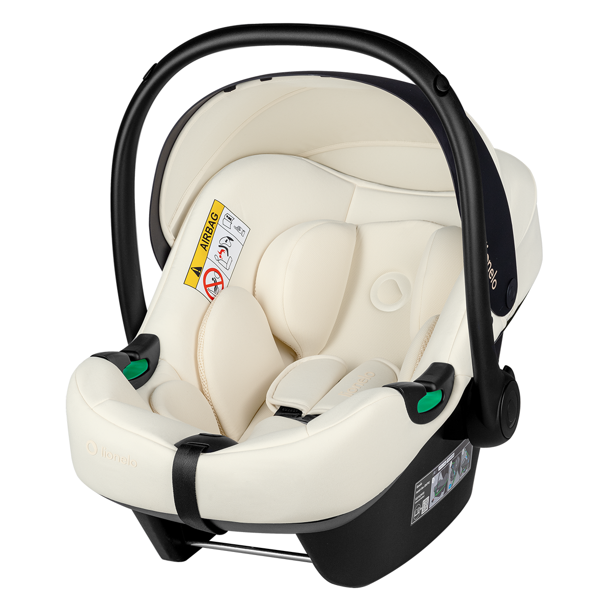 i-Size infant car seat product view 6 Lionelo Astrid i-Size Set Beige Cream