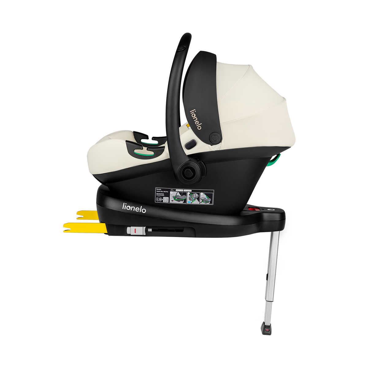 i-Size infant car seat product view 7 Lionelo Astrid i-Size Set Beige Cream