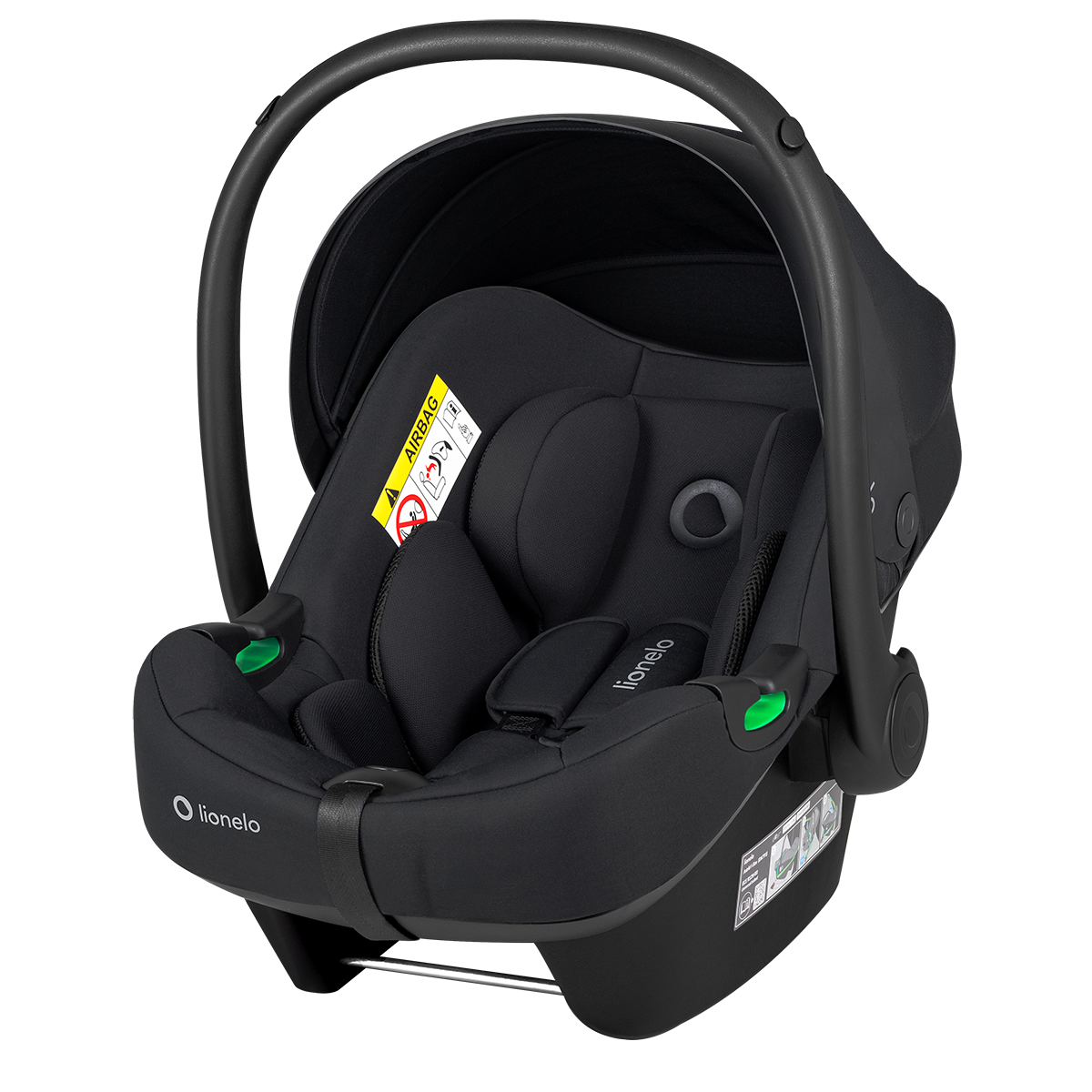i-Size infant car seat product view 6 Lionelo Astrid i-Size Set Black Onyx