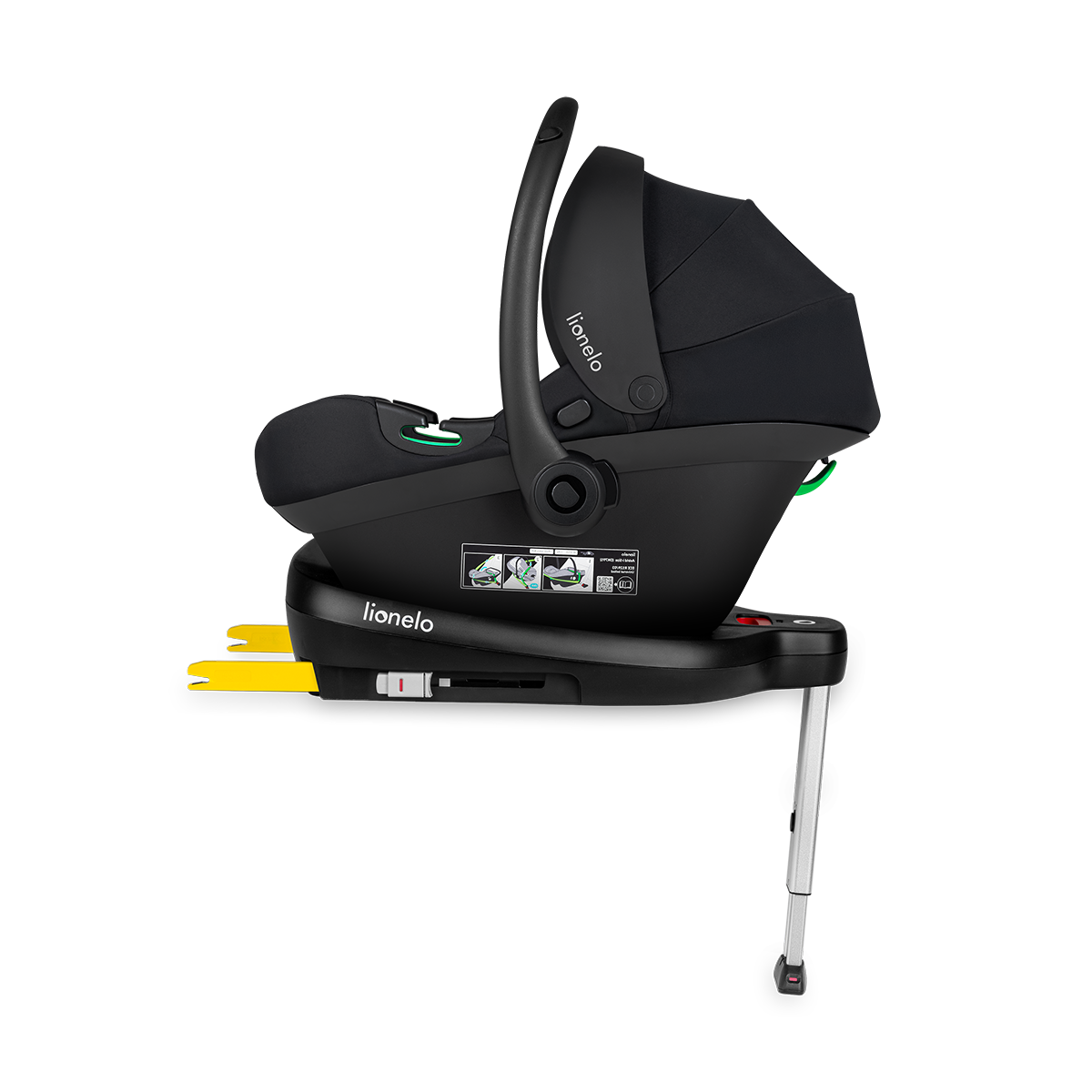 i-Size infant car seat product view 7 Lionelo Astrid i-Size Set Black Onyx