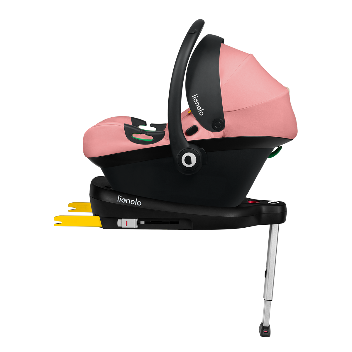 i-Size infant car seat product view 7 Lionelo Astrid i-Size Set Pink Coral