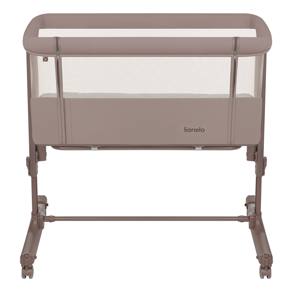 bedside crib product view 3 Lionelo Aurora Beige Taupe