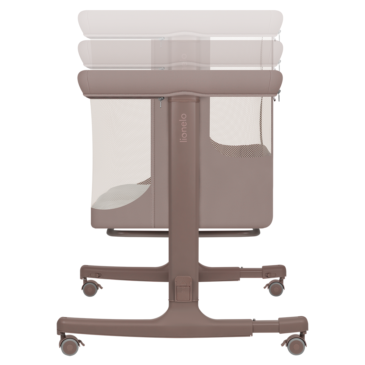 bedside crib product view 5 Lionelo Aurora Beige Taupe