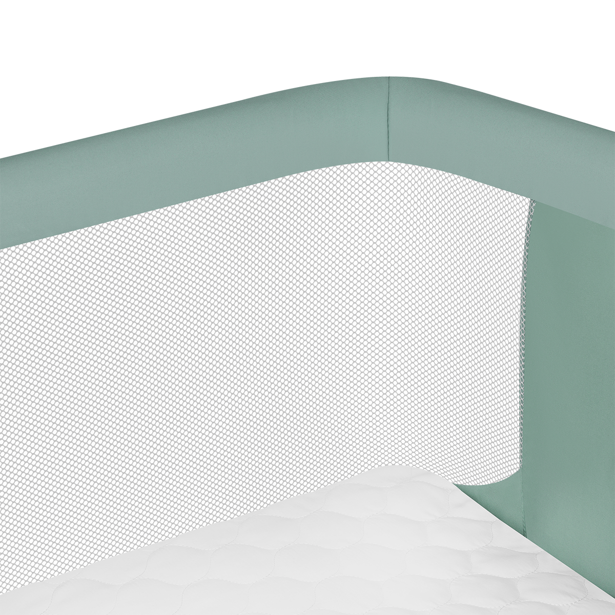 bedside crib product view 6 Lionelo Aurora Green Sage