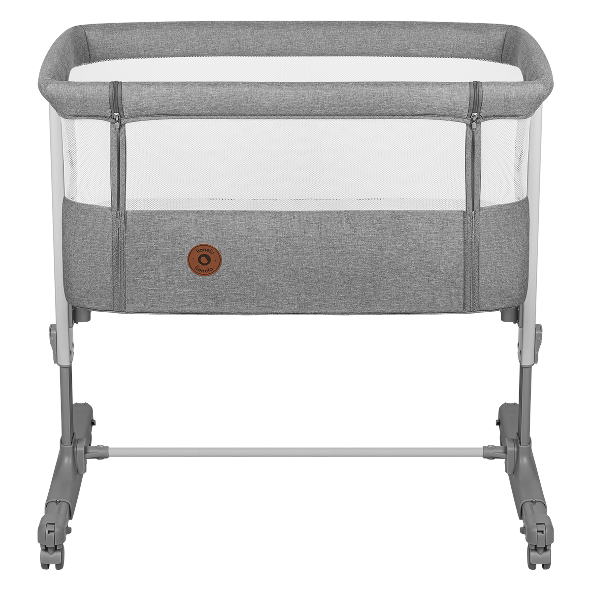 bedside crib product view 3 Lionelo Aurora Grey Concrete
