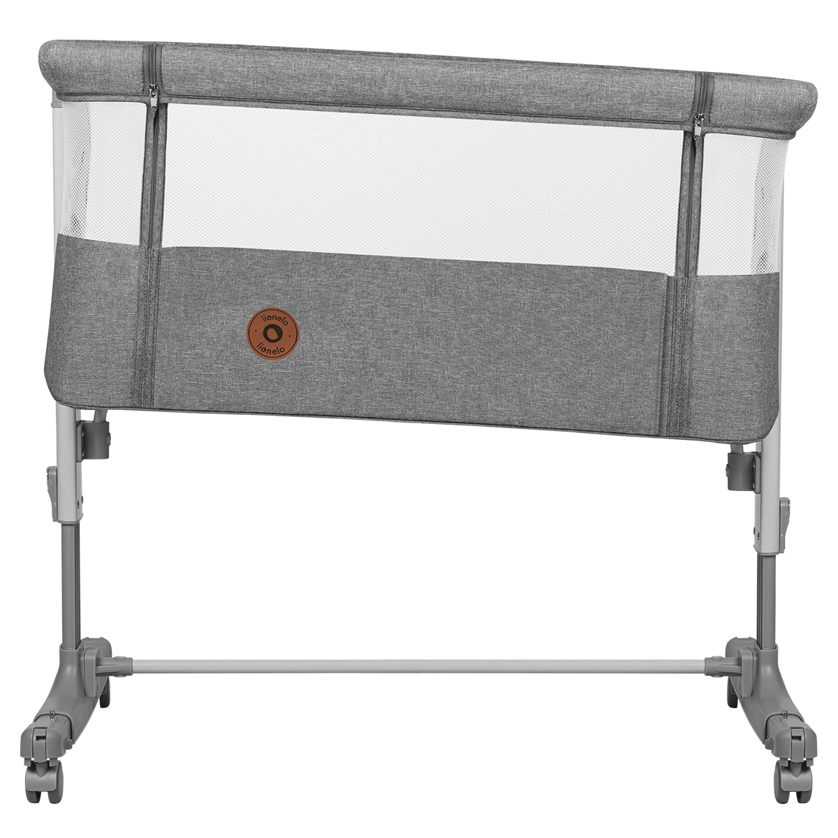 bedside crib product view 4 Lionelo Aurora Grey Concrete