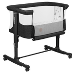 bedside crib Lionelo Aurora Grey Graphite