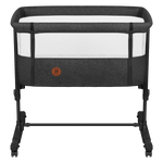 bedside crib product view 3 Lionelo Aurora Grey Graphite