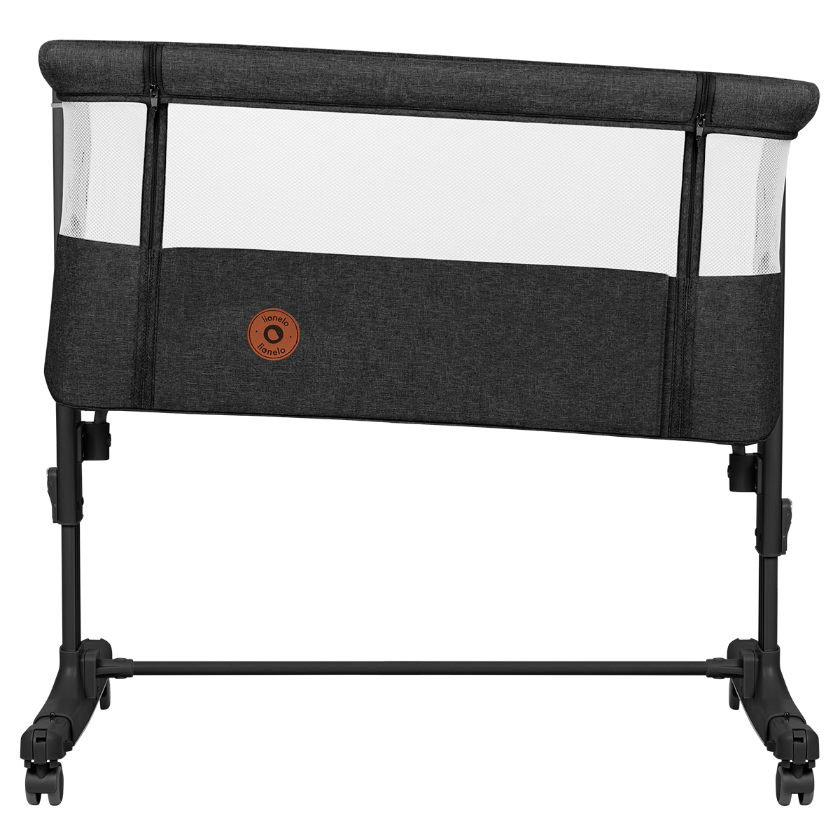 bedside crib product view 4 Lionelo Aurora Grey Graphite