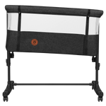 bedside crib product view 4 Lionelo Aurora Grey Graphite