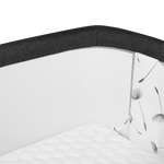 bedside crib product view 6 Lionelo Aurora Grey Graphite