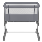 bedside crib product view 3 Lionelo Aurora Grey Monument