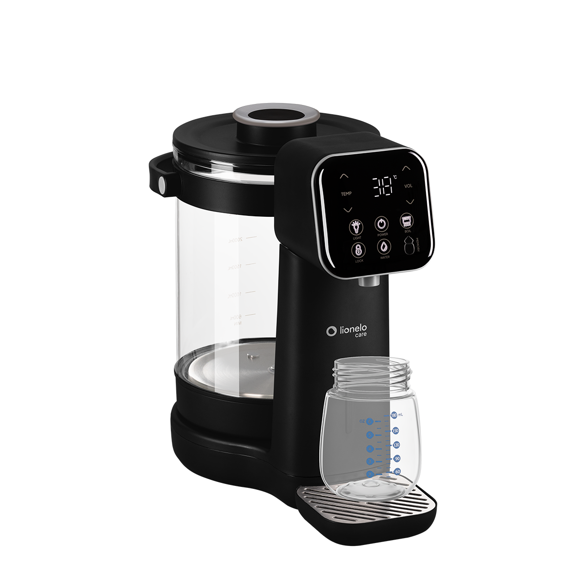 baby feeding appliance product view 4 Lionelo Babypresto 2.0 Black