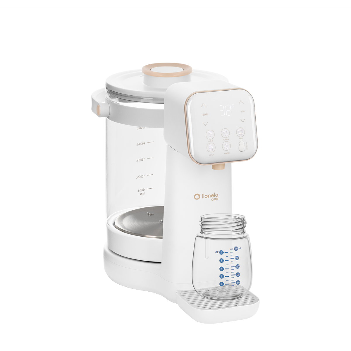 baby feeding appliance product view 4 Lionelo Babypresto 2.0 White