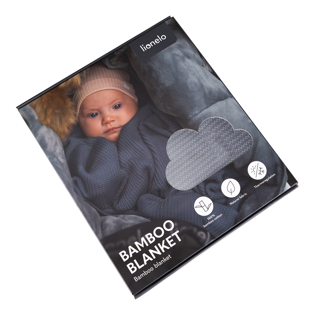 baby blanket or towel product view 6 Lionelo Bamboo Blanket Blue