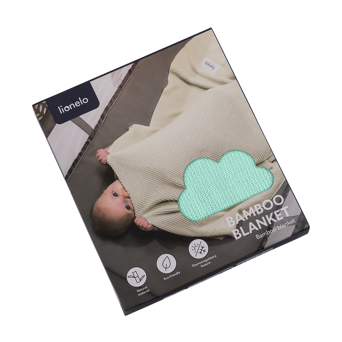 baby blanket or towel product view 6 Lionelo Bamboo Blanket Green Mint