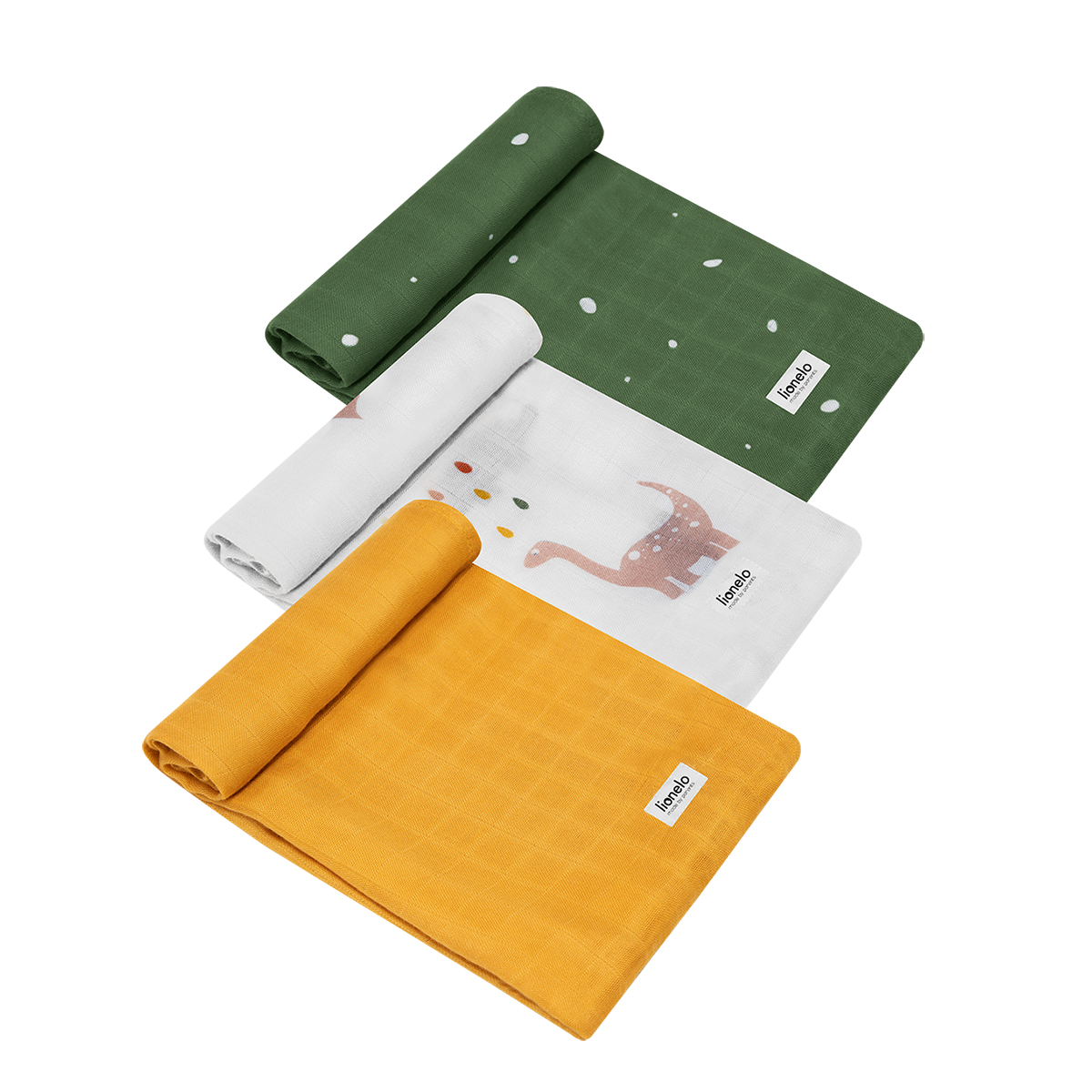 bamboo baby textile set product view 3 Lionelo Bamboo Set Dino