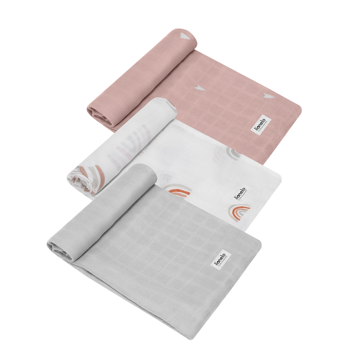 bamboo baby textile set product view 3 Lionelo Bamboo Set Rainbow