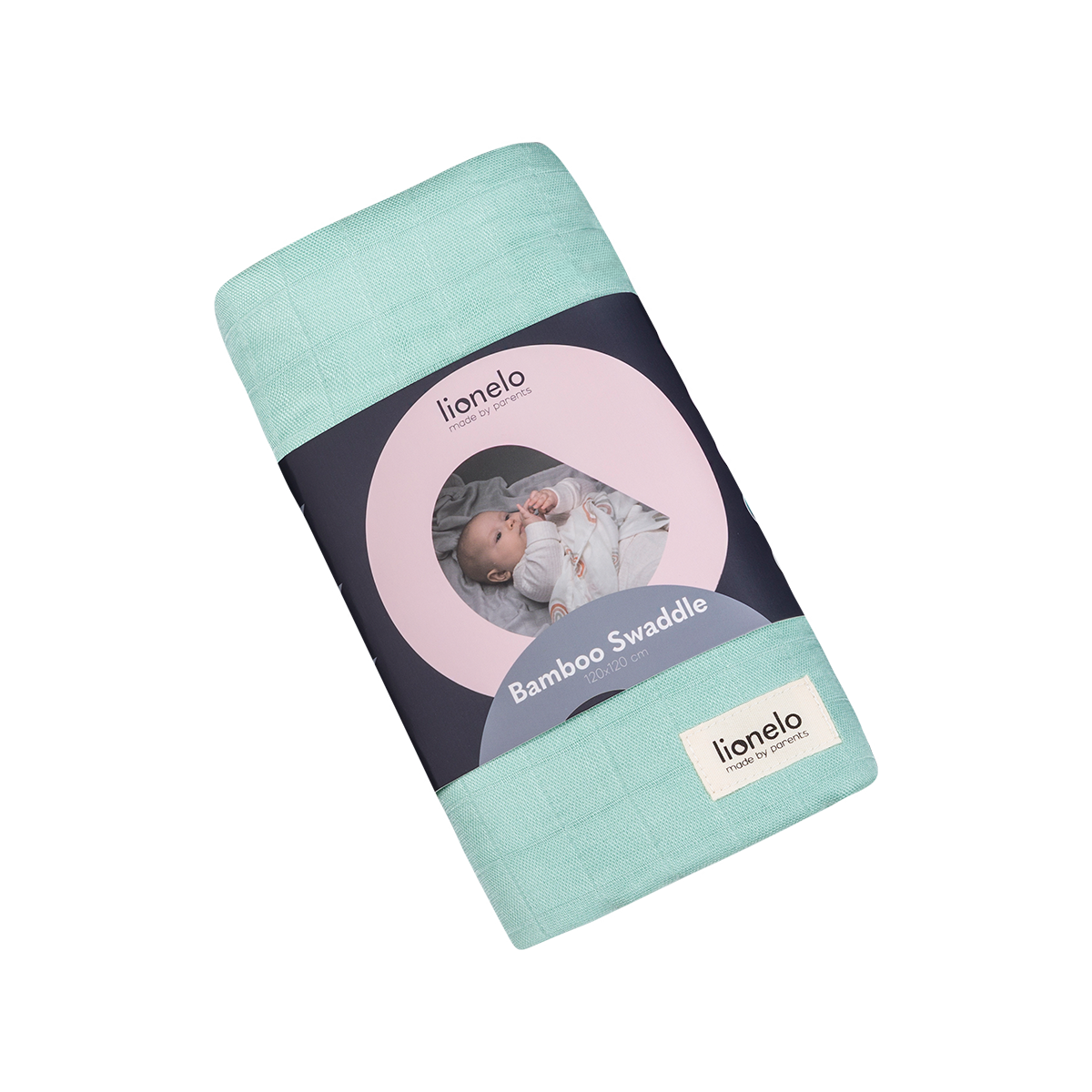 baby swaddle Lionelo Bamboo Swaddle Green Mint