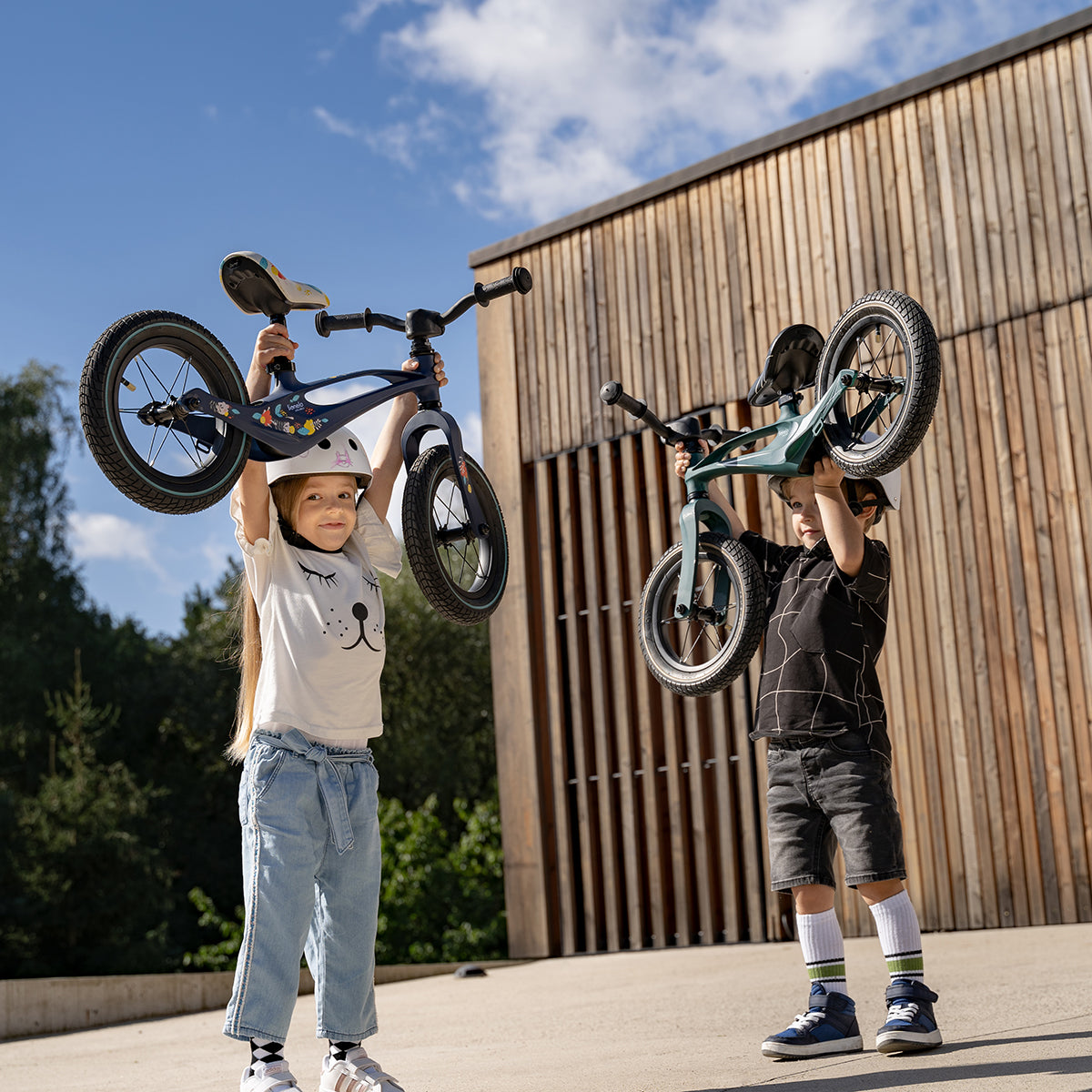 children's bicycle product view 3 Lionelo Bart Air Green Forest