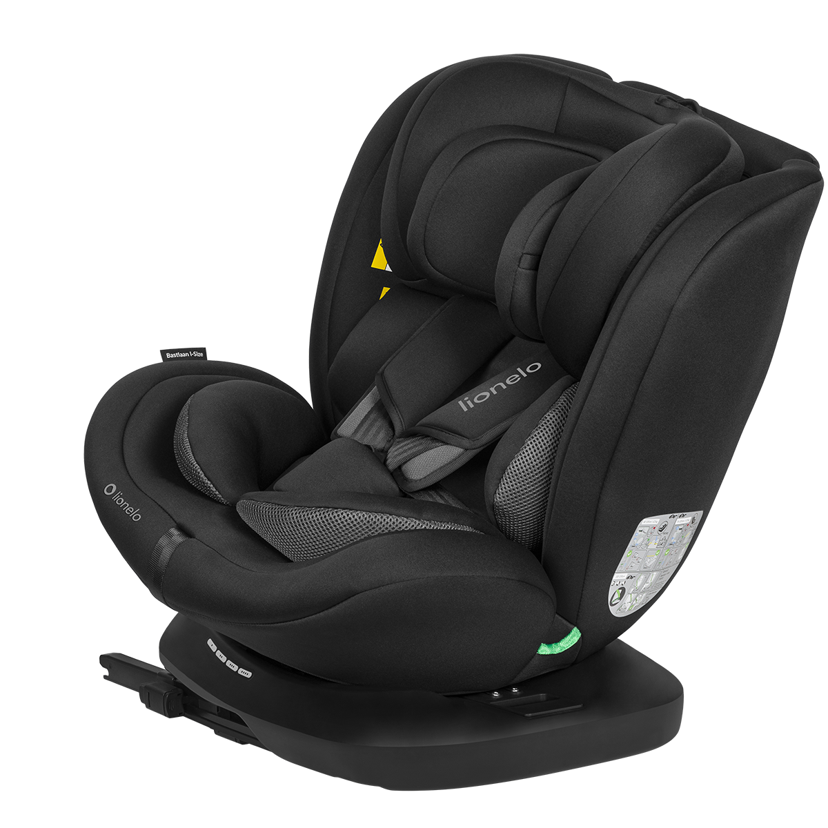 i-Size convertible car seat product view 2 Lionelo Bastiaan i-Size Black Carbon
