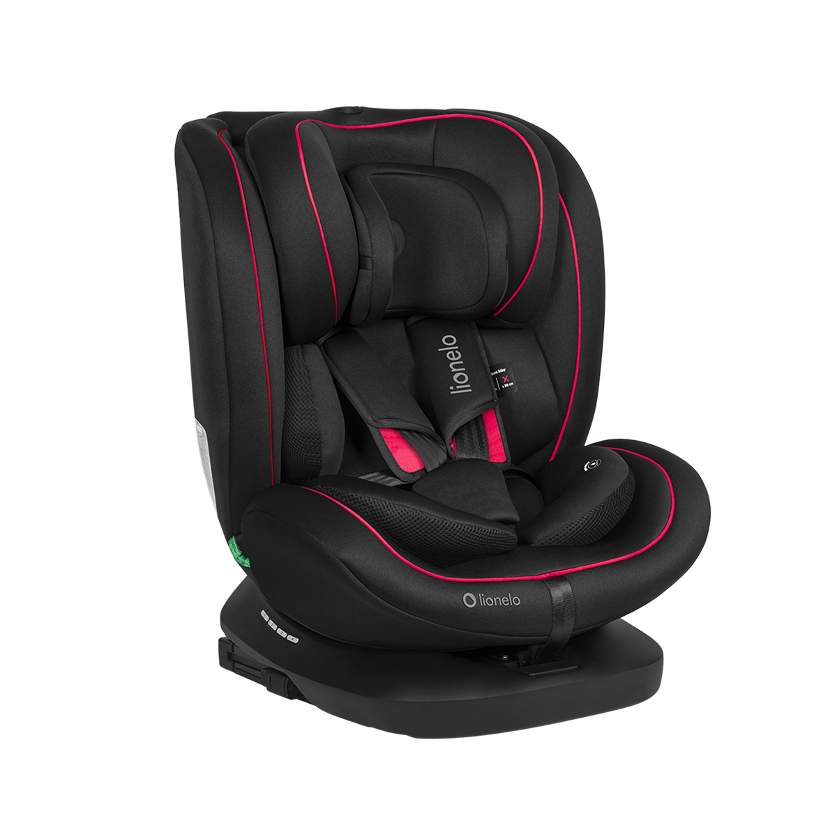 i-Size convertible car seat Lionelo Bastiaan i-Size Black Red