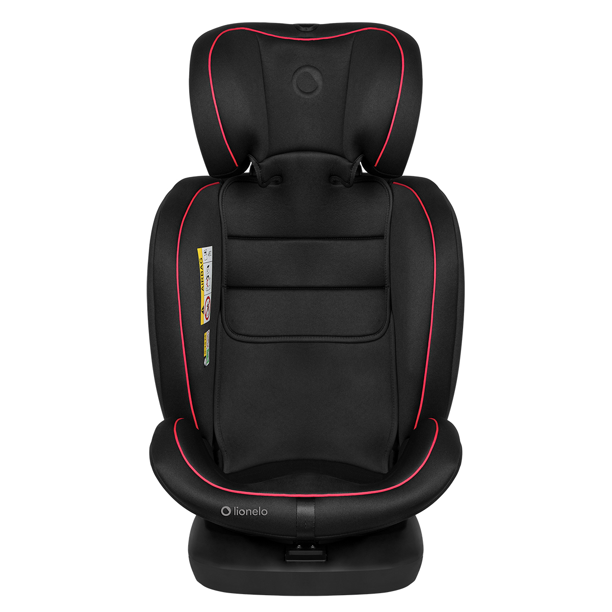 i-Size convertible car seat product view 4 Lionelo Bastiaan i-Size Black Red