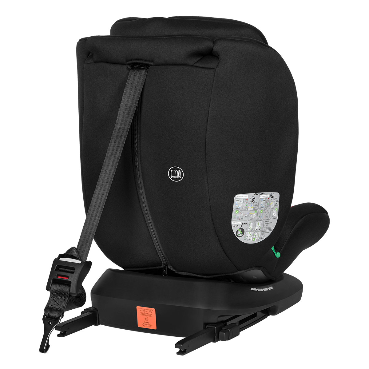i-Size convertible car seat product view 6 Lionelo Bastiaan i-Size Black Red