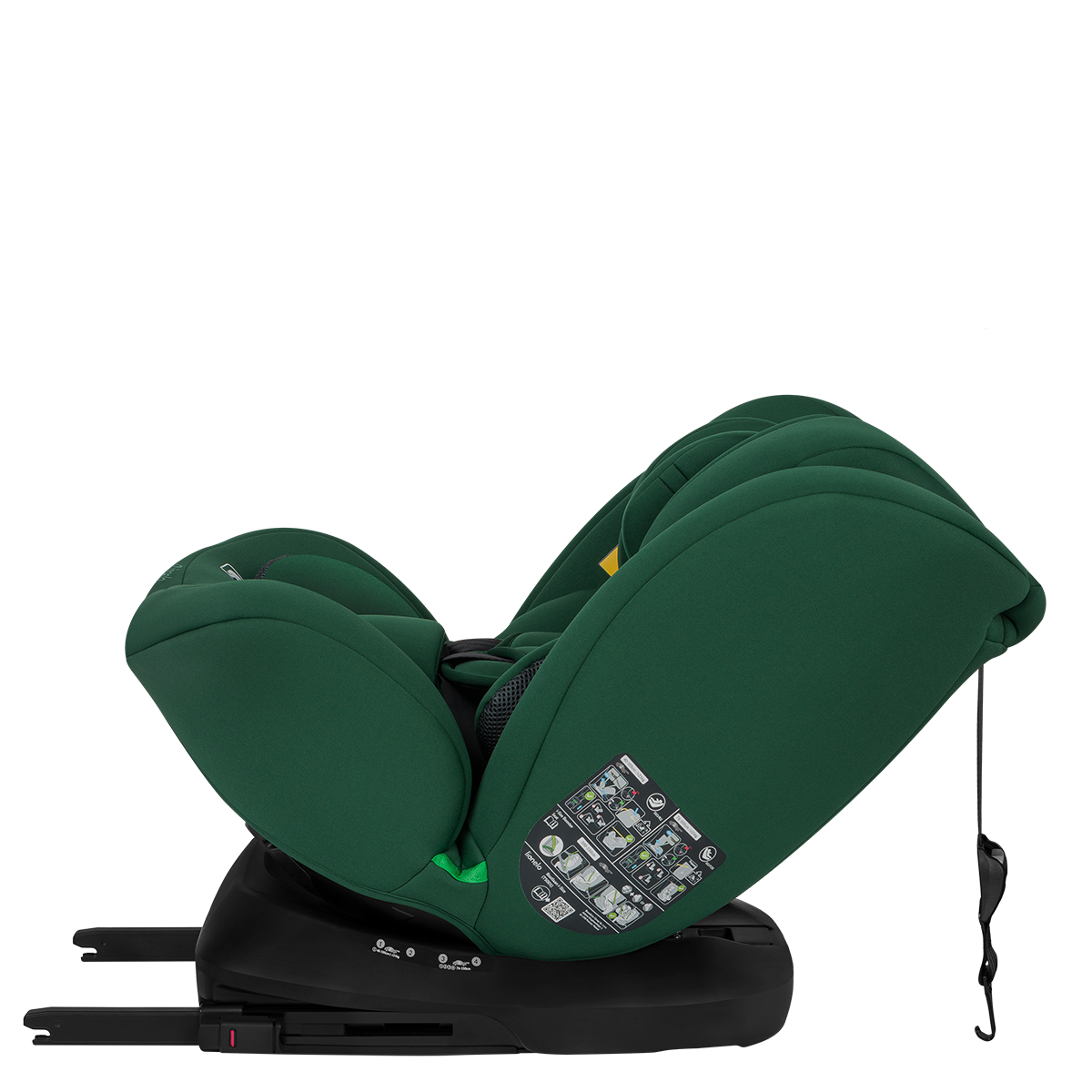 i-Size convertible car seat product view 5 Lionelo Bastiaan i-Size Green Forest