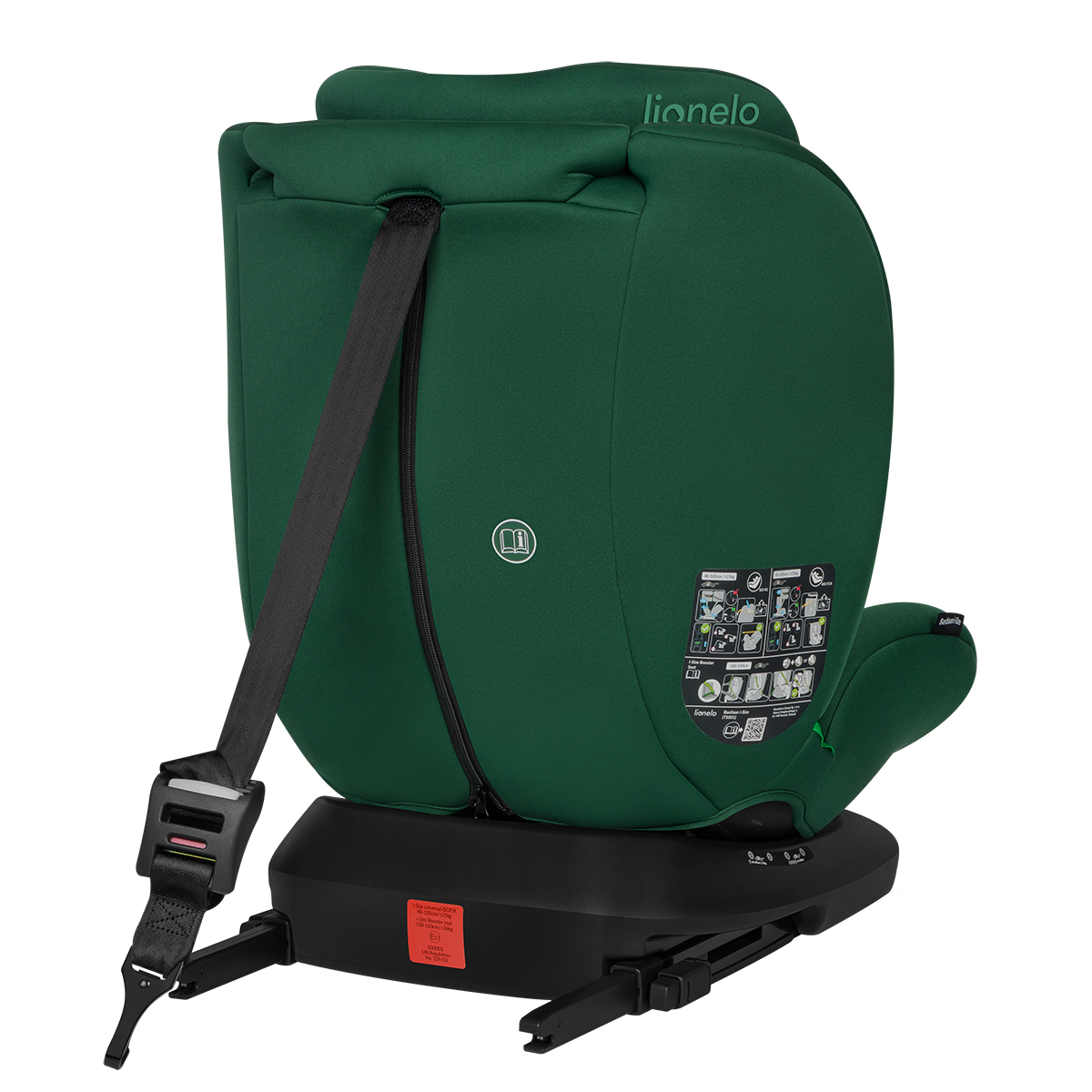 i-Size convertible car seat product view 6 Lionelo Bastiaan i-Size Green Forest