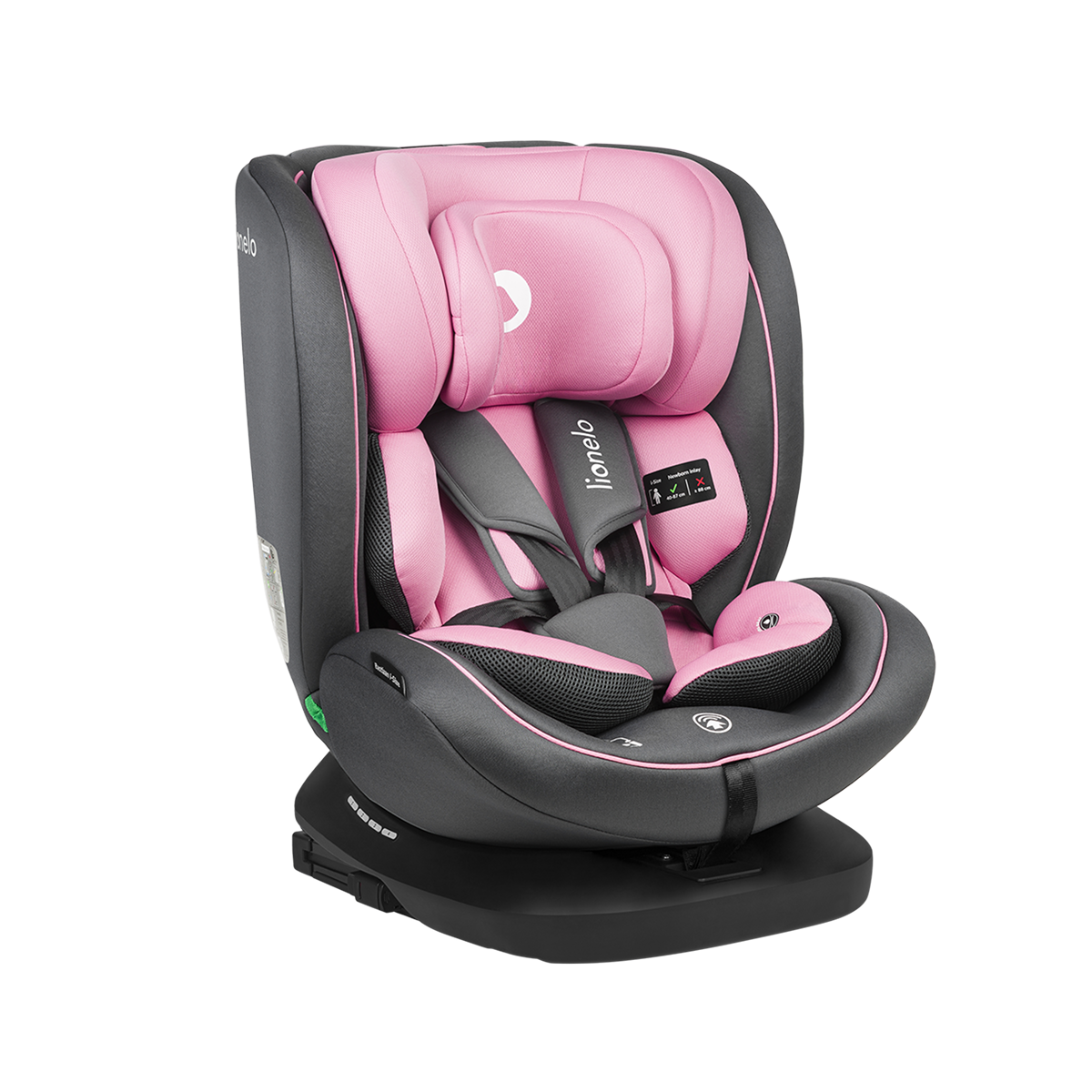 i-Size convertible car seat Lionelo Bastiaan i-Size Pink Baby