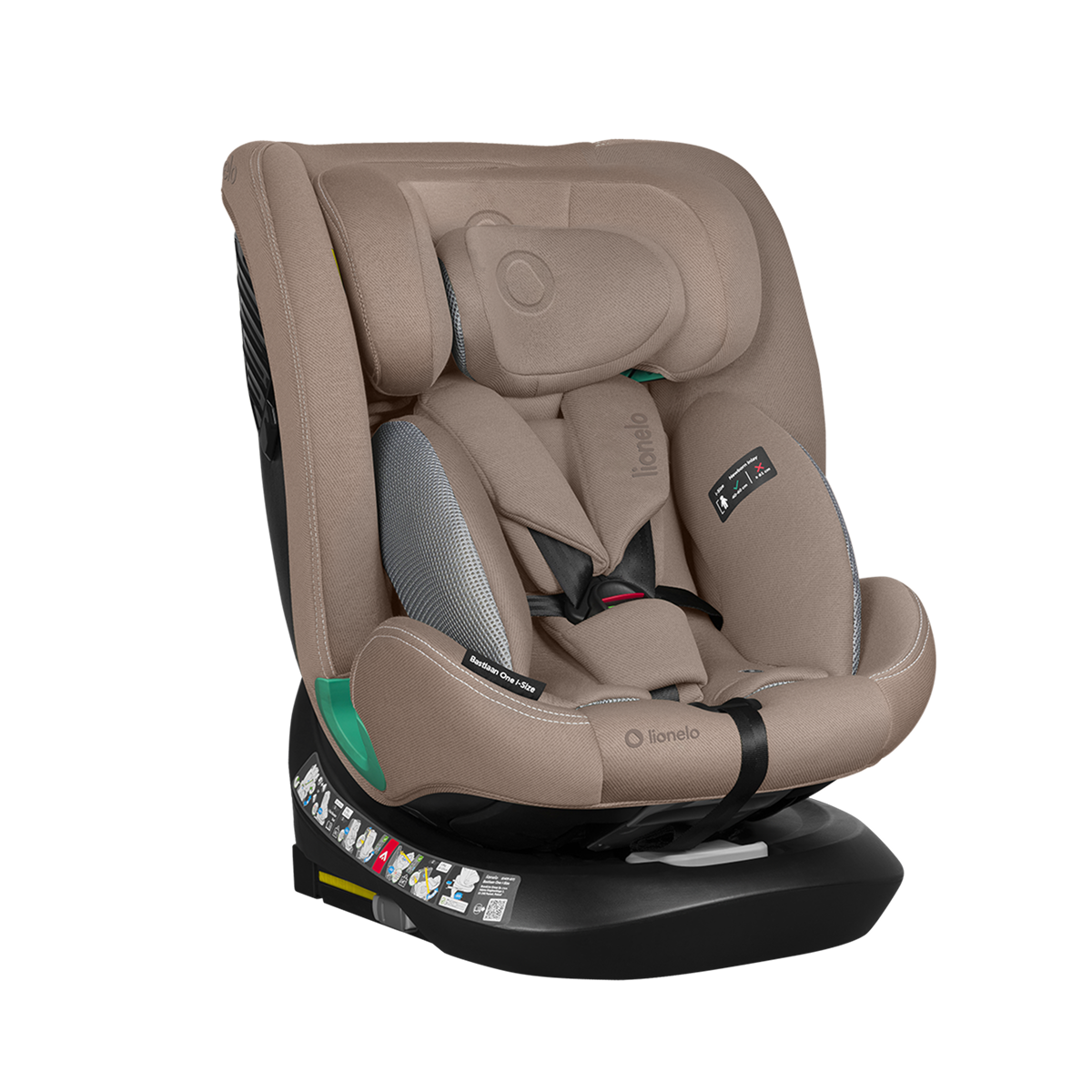 i-Size convertible car seat Lionelo Bastiaan One i-Size Beige Sand