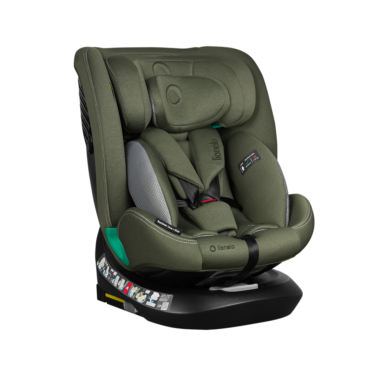 i-Size convertible car seat Lionelo Bastiaan One i-Size Green Olive