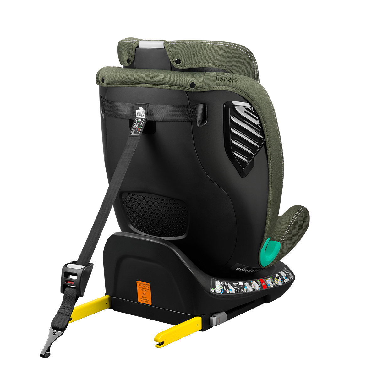 i-Size convertible car seat product view 7 Lionelo Bastiaan One i-Size Green Olive
