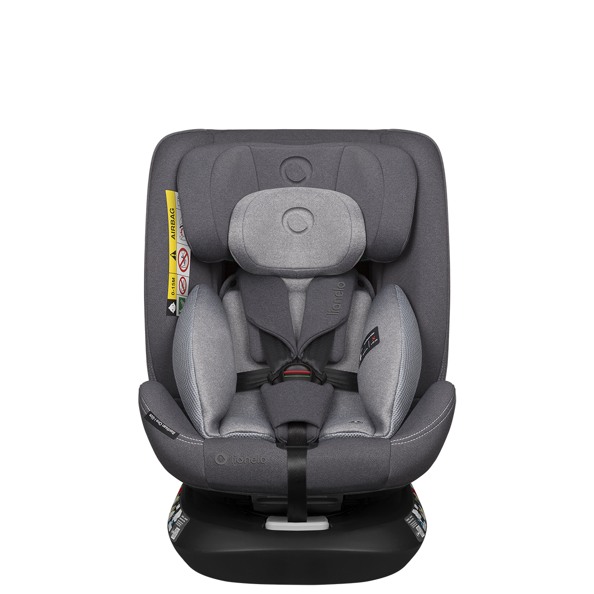 i-Size convertible car seat product view 4 Lionelo Bastiaan One i-Size Grey Stone