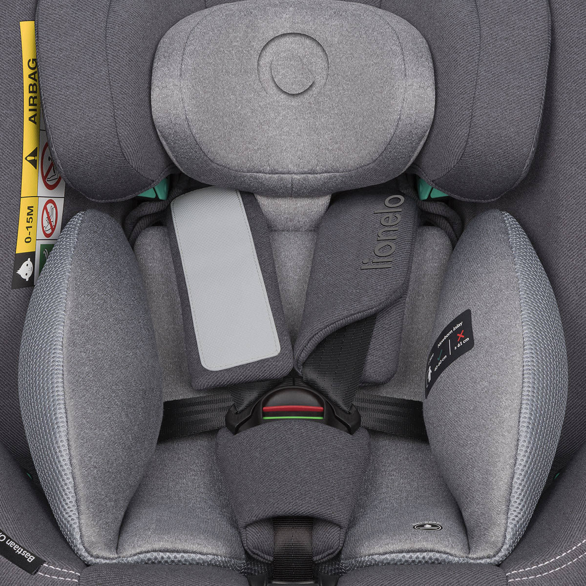 i-Size convertible car seat product view 6 Lionelo Bastiaan One i-Size Grey Stone