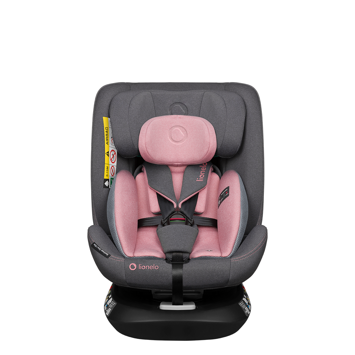 i-Size convertible car seat product view 4 Lionelo Bastiaan One i-Size Pink Rose