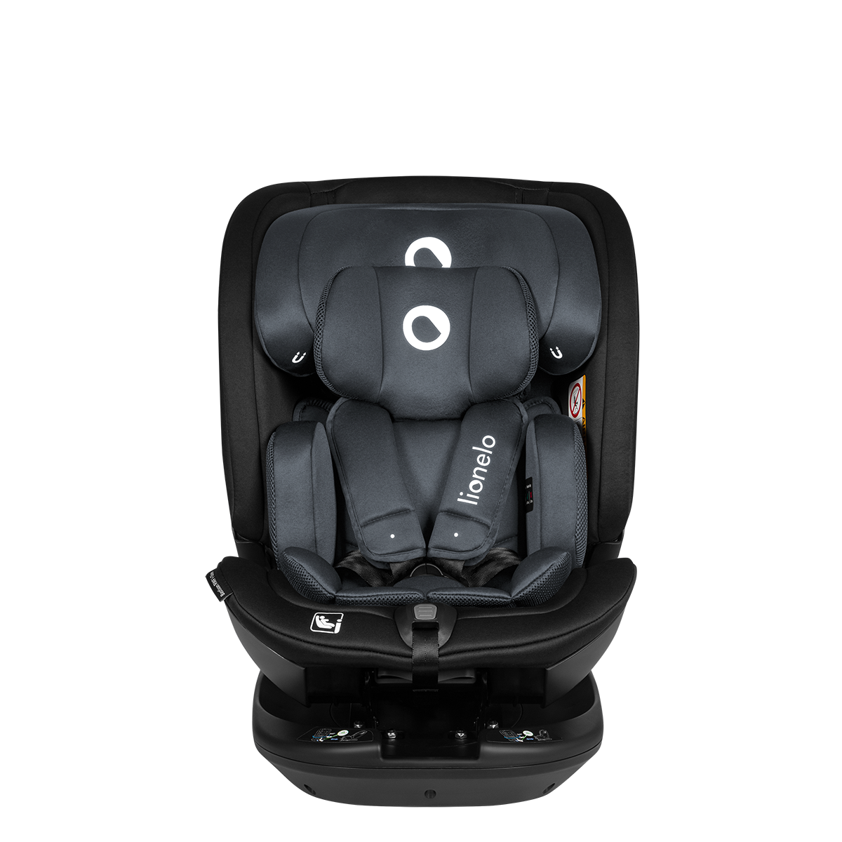 i-Size convertible car seat product view 2 Lionelo Bastiaan RWF i-Size Grey Stone