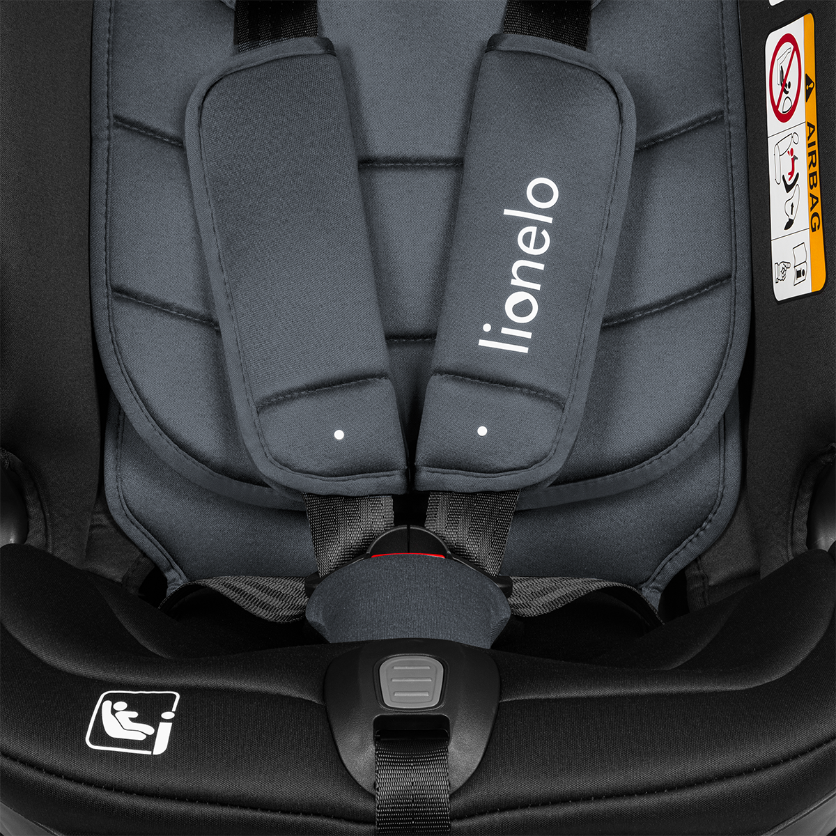 i-Size convertible car seat product view 6 Lionelo Bastiaan RWF i-Size Grey Stone