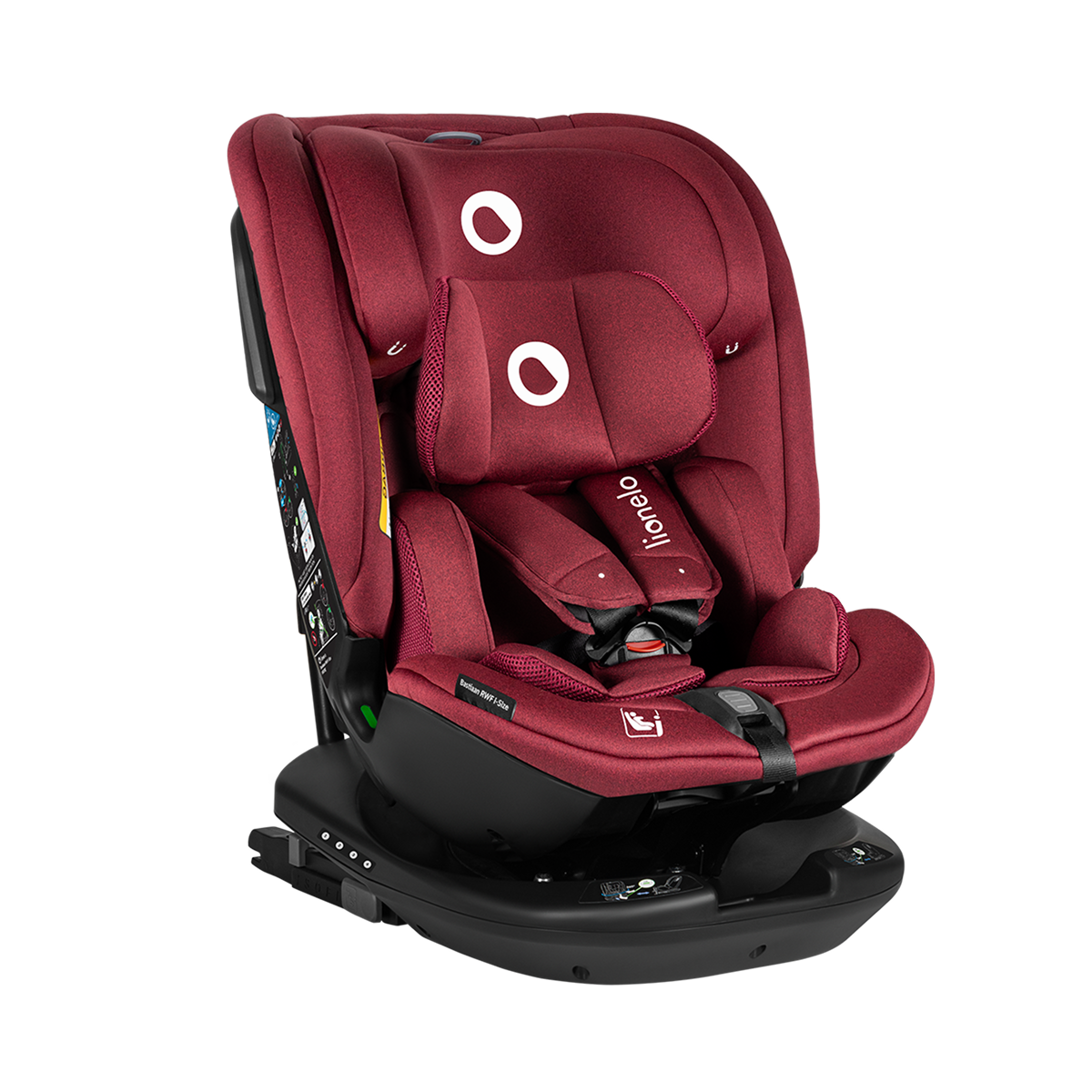 i-Size convertible car seat Lionelo Bastiaan RWF i-Size Red Burgundy